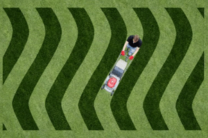 Wave | stripe | tricks | lawn | mowing